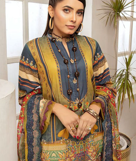 Shaista Huda D/Print Lawn`21 D#124