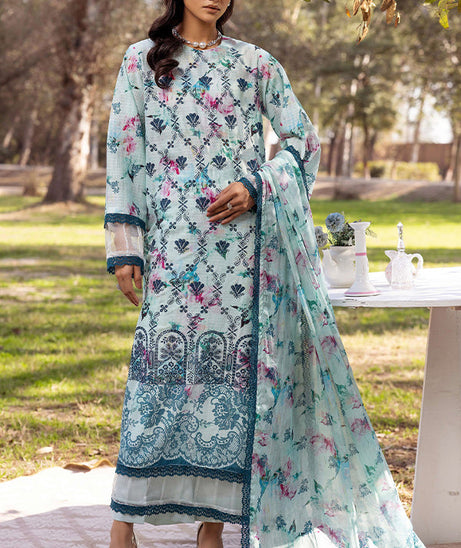 Shaista Chikankari Lawn'25 D#06