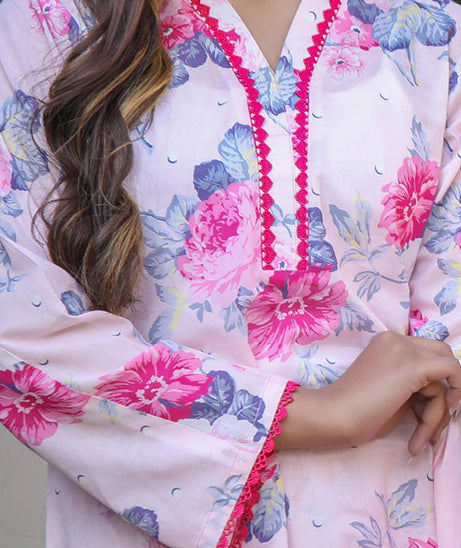 Sidra Aleem P/ Series Lawn`25 D #1  Pink