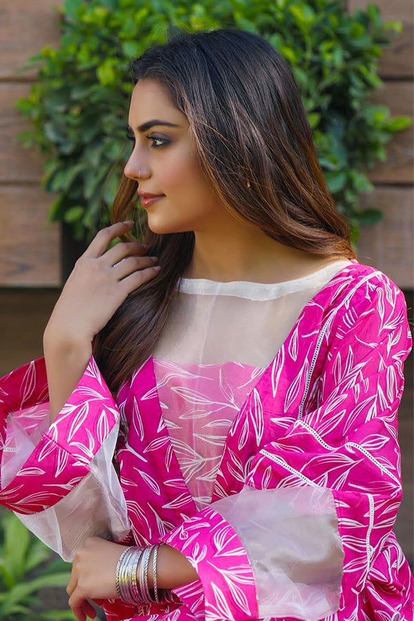 Sidra Aleem P/ Series Lawn`25 D #1 Sh Pink