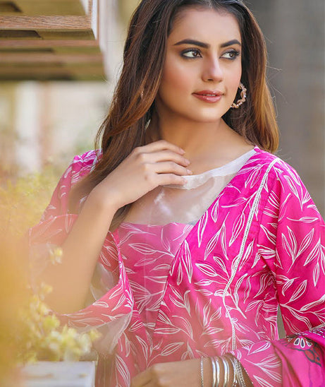 Sidra Aleem P/ Series Lawn`25 D #1 Sh Pink