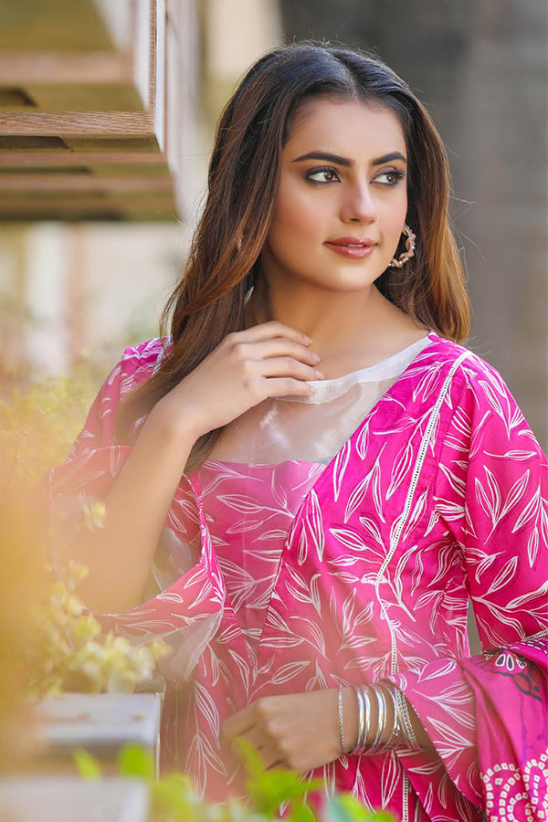 Sidra Aleem P/ Series Lawn`25 D #1 Sh Pink