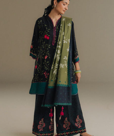 Coco By Zara Shahjahan Prints V-5`25 (D#4A)