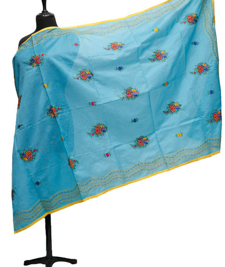 Silk Needle Work Dupatta D#1-14