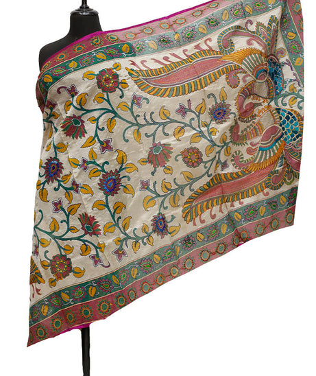 Silk Needle Work Dupatta D#1-42