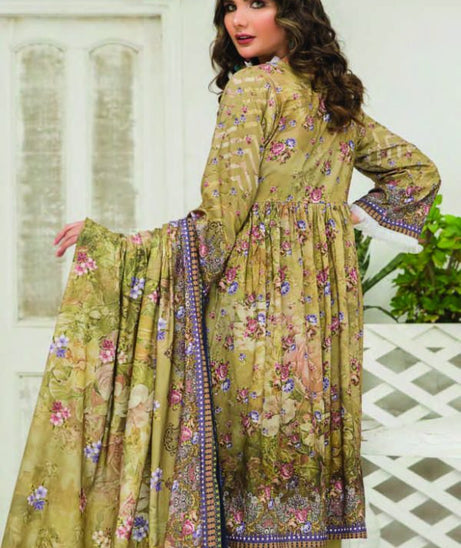 Sitara Anarkali D/Linen`21 D#15 (M-Green)