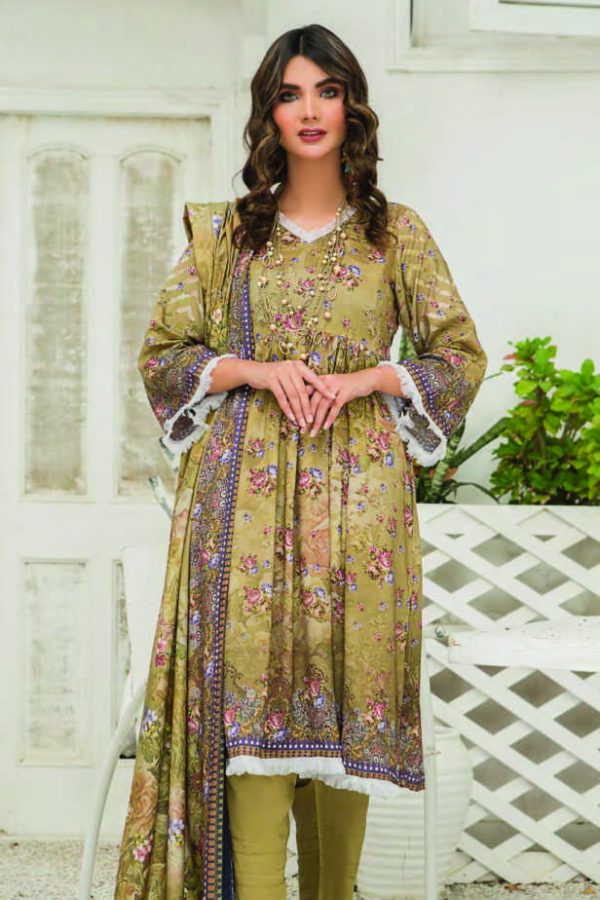 Sitara Anarkali D/Linen`21 D#15 (M-Green)