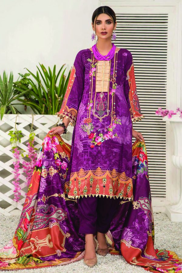 Sitara Anarkali D/Linen`21 D#17 (D-Purple)