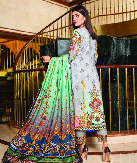 Sitara Anarkali D/Linen`21 D#06 (Grey)