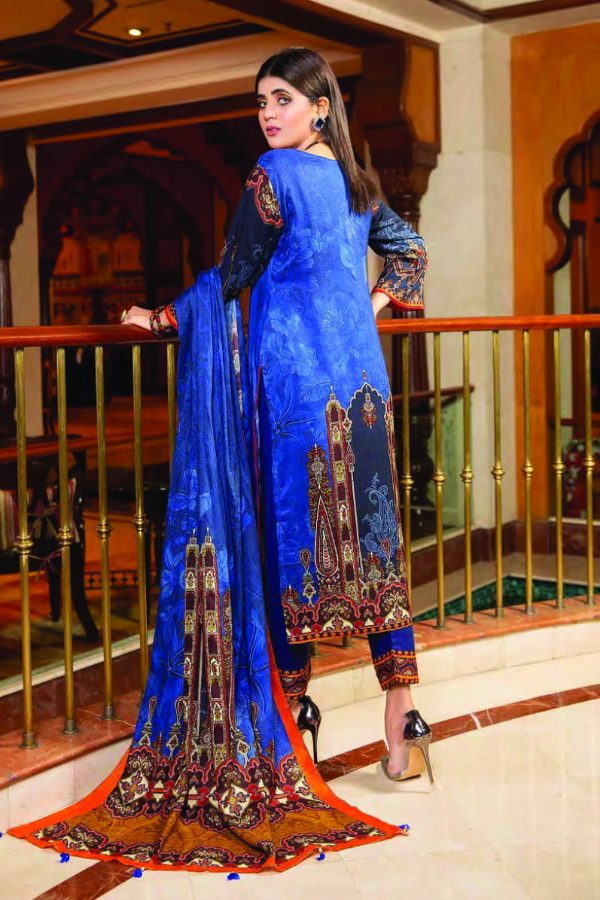 Sitara Anarkali D/Linen`21 D#08 (Royal-Blue)