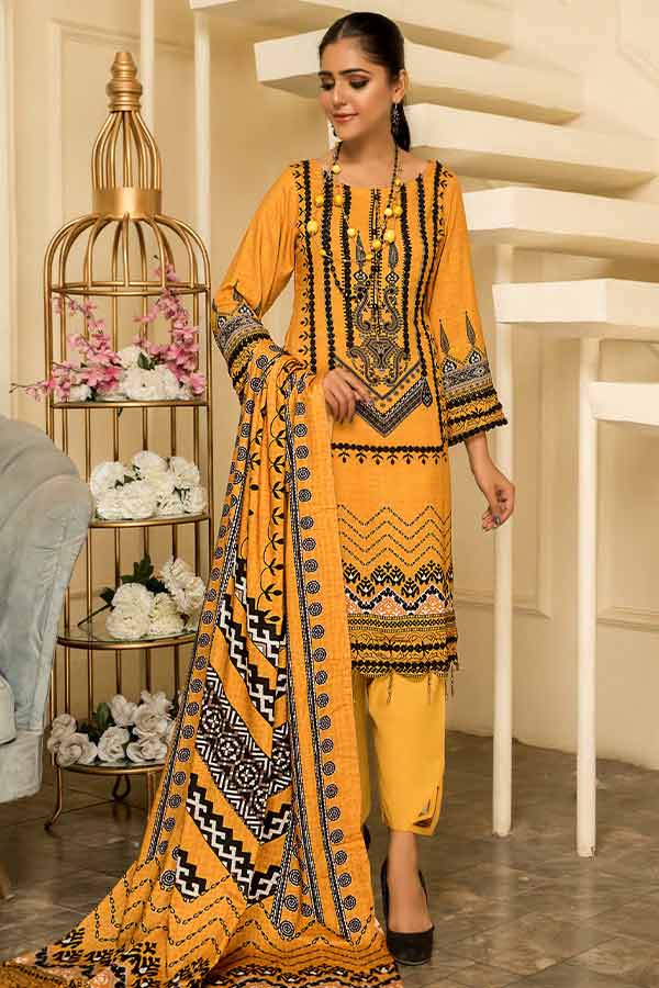 Sitara Anarkali D/Linen`22 D#52 Mustard