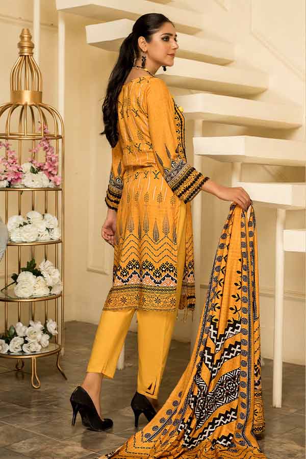Sitara Anarkali D/Linen`22 D#52 Mustard