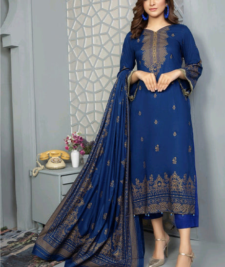 Sitara Anarkali Linen`21 D#138 (Blue)