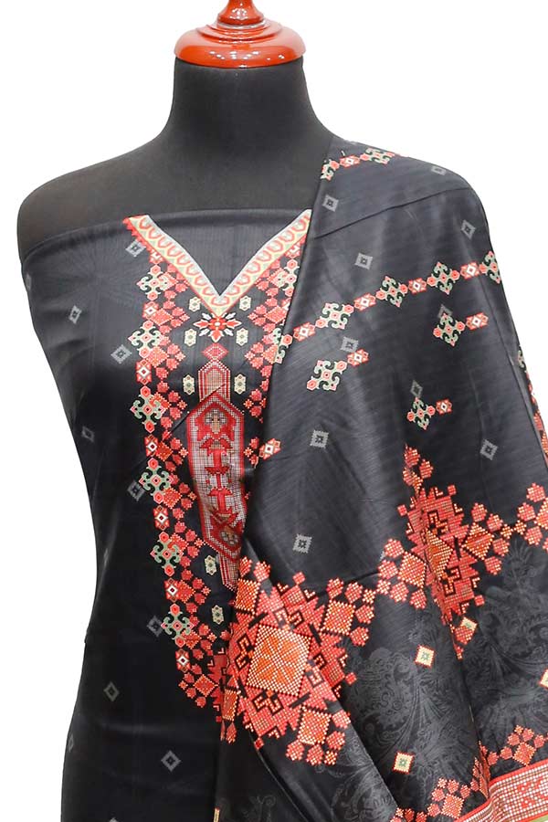 Sitara Nau Rang Linen`22 D#01 (Black)