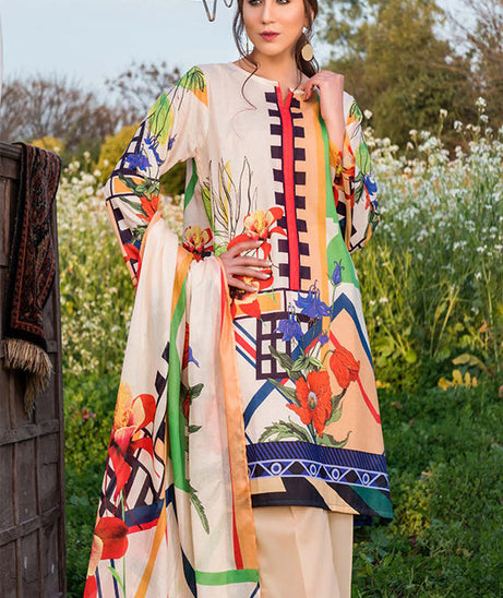 Sitara Universal D/Lawn`21 D#34 (Peach)