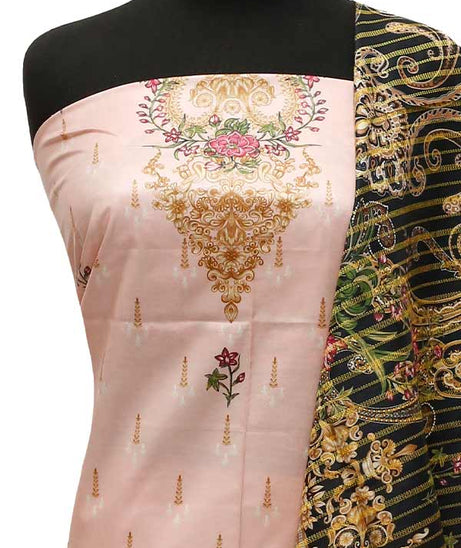Star DC Linen F/Dupatta`22 D#59 Pink