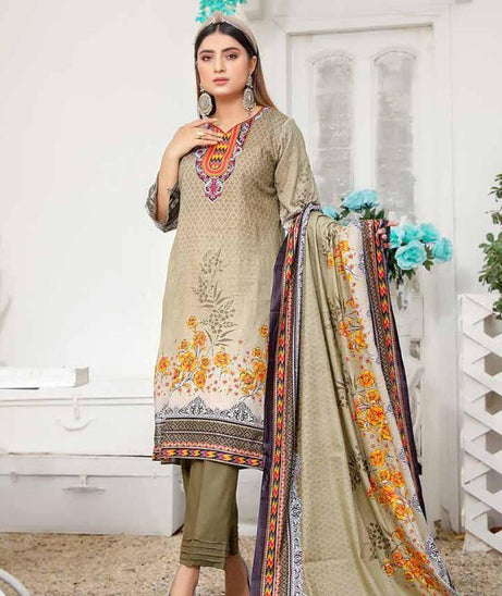 Star Print Lawn`22 D#1081 Mehndi