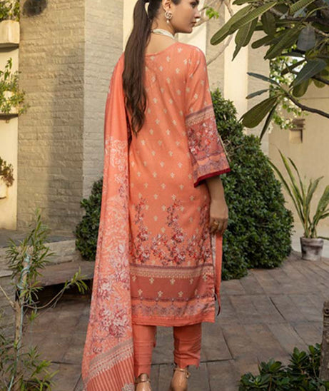 Subhata Masakali Emb Lawn'22 Peach