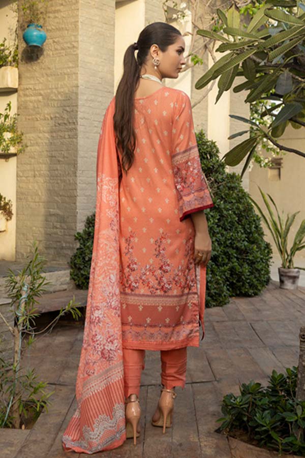 Subhata Masakali Emb Lawn'22 Peach