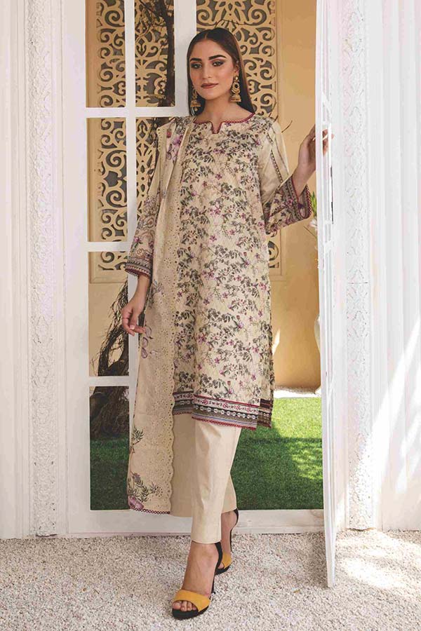 Sufiya D/Luxury Lawn'22 D#1901