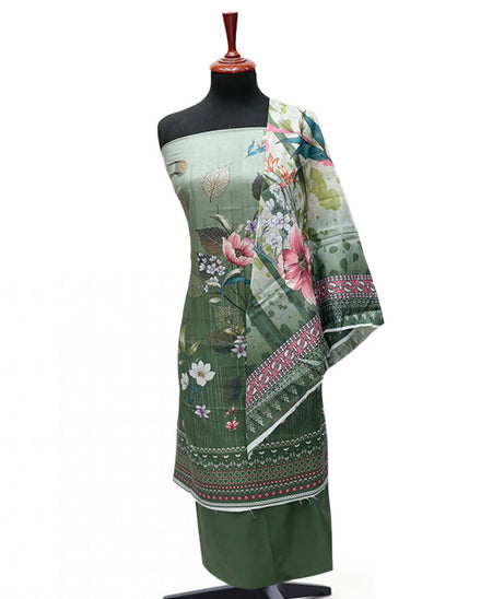 Tehzeeb Print Lawn`25 D#4 (B Green)