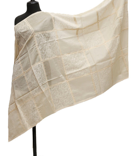 Tissue Emb Dupatta D#1-C
