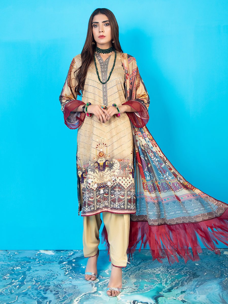 Aalaya Vintage Bloom Linen'21 Vol-1 D#5