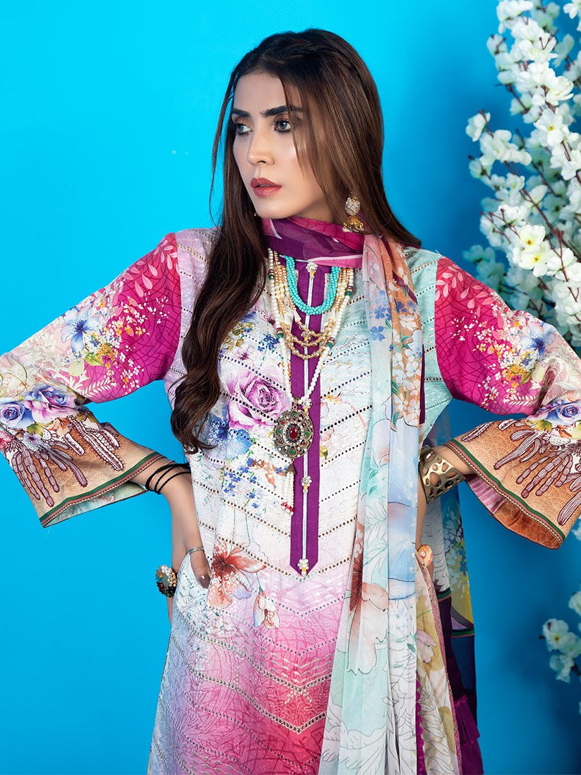 Aalaya Vintage Bloom Linen'21 Vol-1 D#9