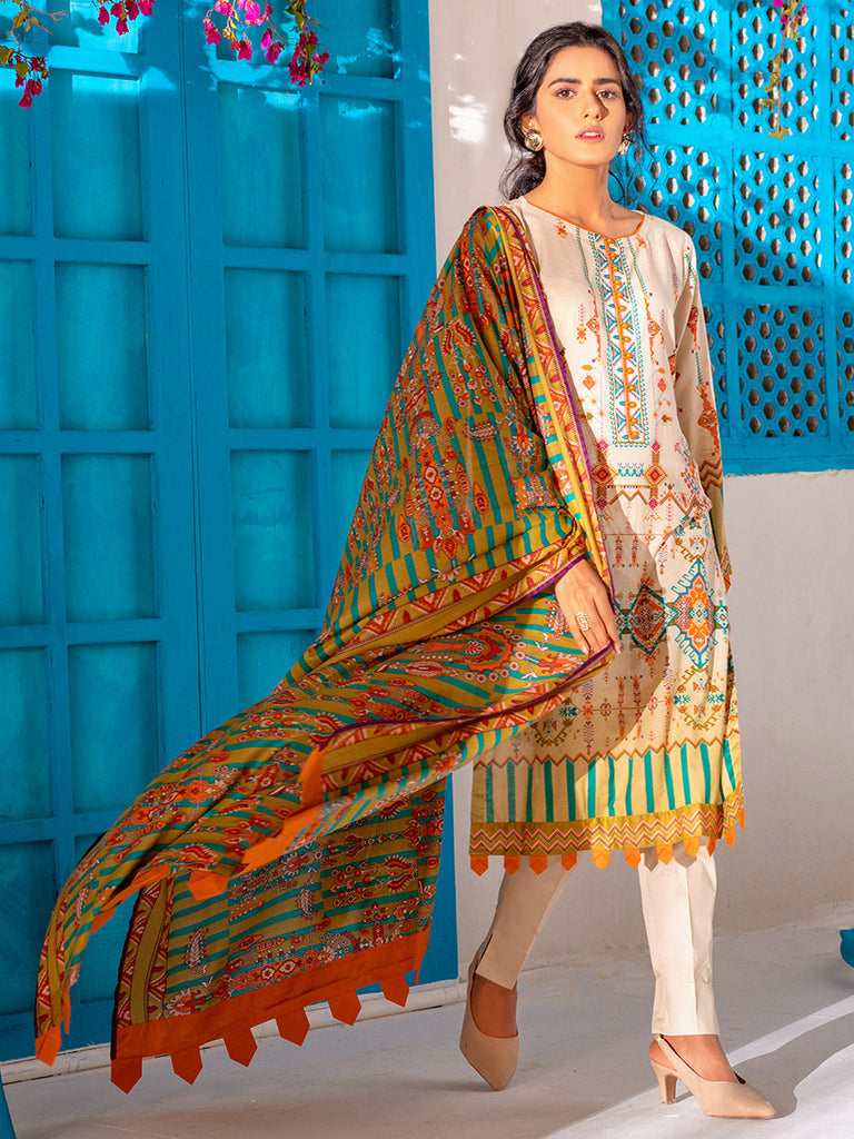 Salitex Zeva Print Lawn`22 D#140 Fawn