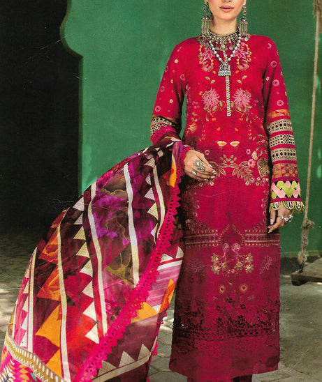 Maryam Hussain Luxury Lawn`23 D#04 (AMBER)