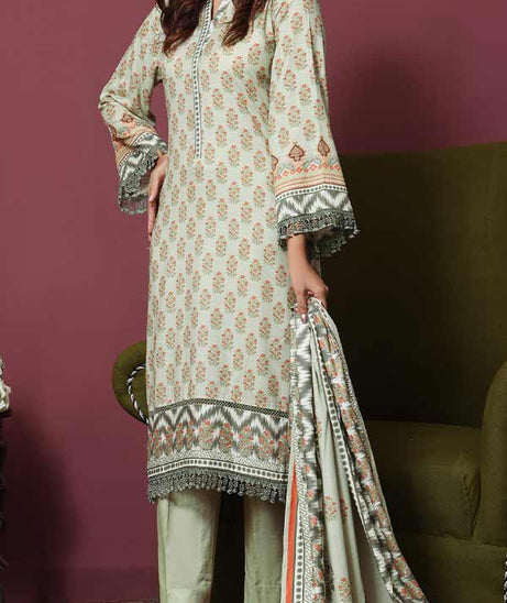 VS Jhalak Slub Linen'22 D#2525 Pista