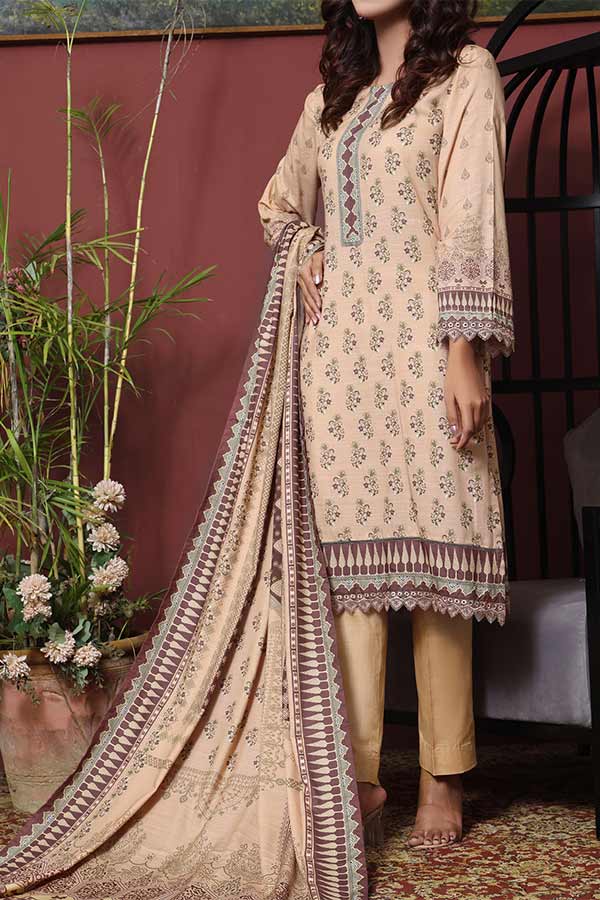 VS Jhalak Slub Linen'22 D#2528 Peach