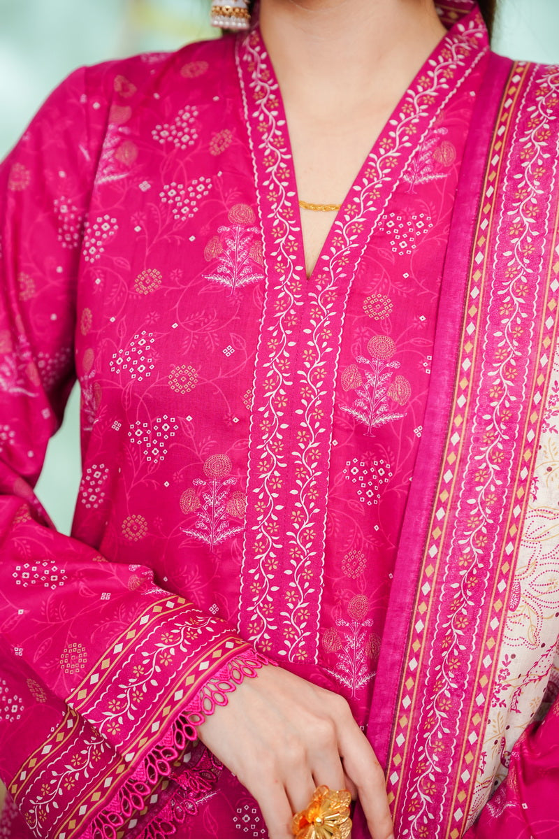 VS Daman Print Lawn`26 D#813 (SH Pink)