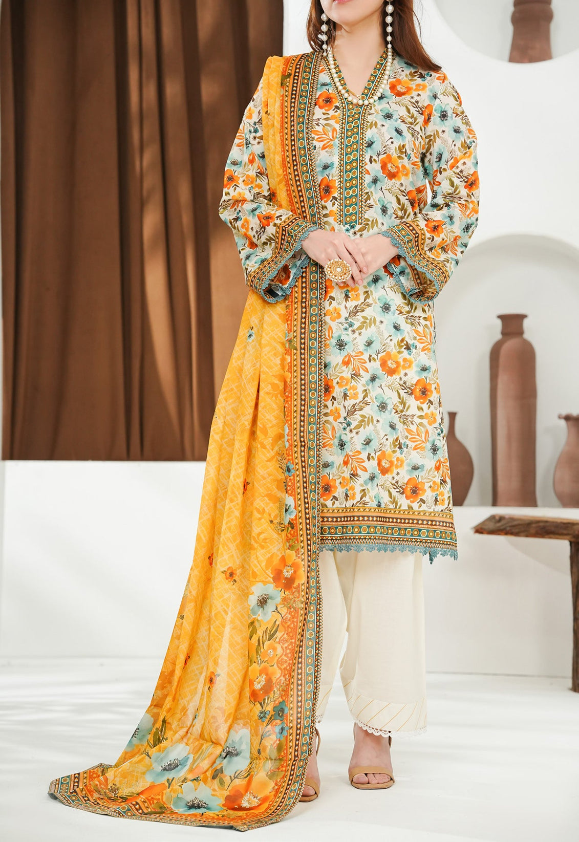 VS Misri Digital Lawn`26 D#775 (Off White)