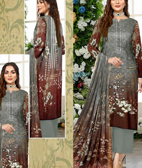 Zaib Tan Shahwar Lawn`23 Vol-105 D#01 D-Grey
