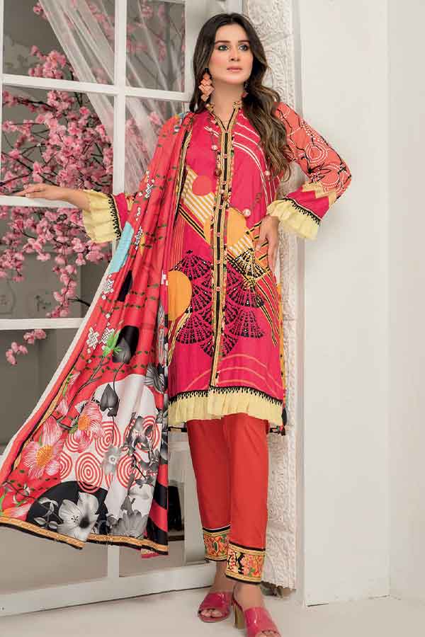 Zara Noor Print Linen`21 D#6021