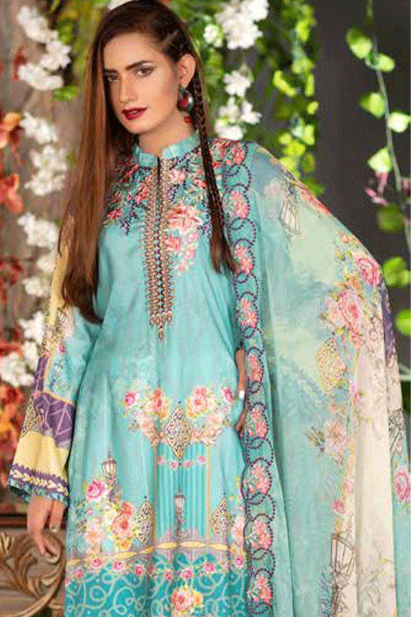 Zebaish Inaya Emb Linen`20 Z#8