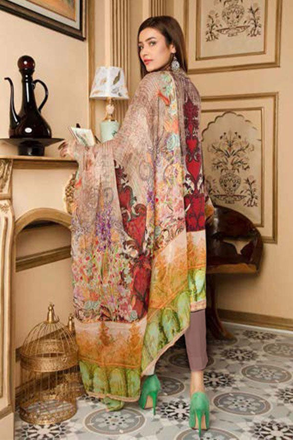 Zebaish Fatiha D/Emb Linen`20 Z#05