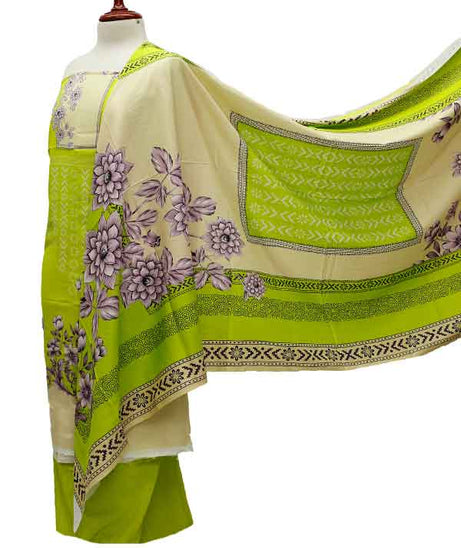 Zinnia Digital Print Linen`21 D#9999 (Parrot)