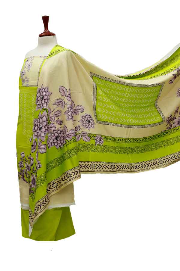 Zinnia Digital Print Linen`21 D#9999 (Parrot)