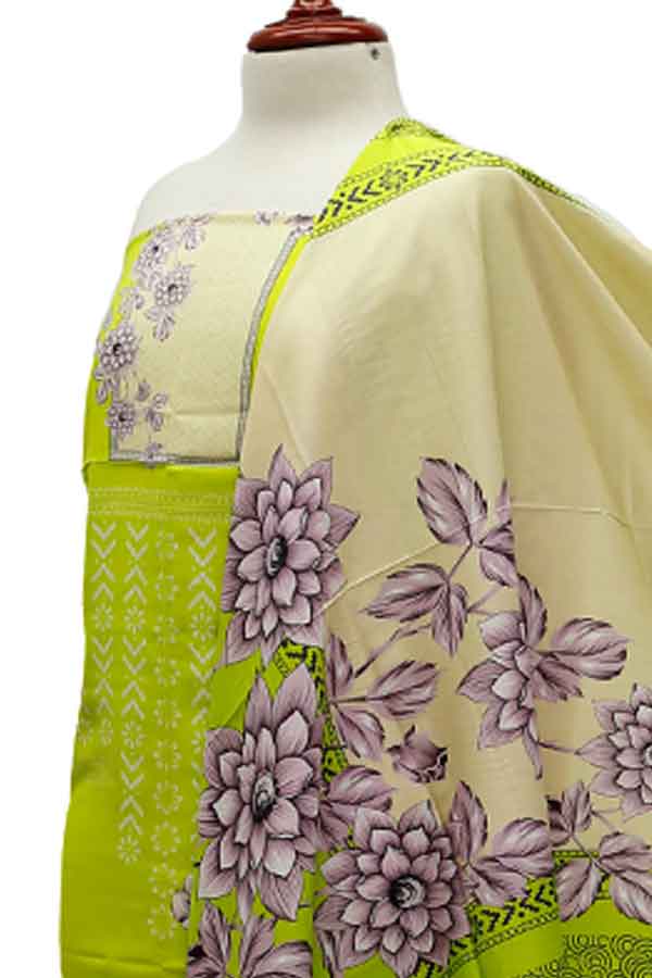 Zinnia Digital Print Linen`21 D#9999 (Parrot)