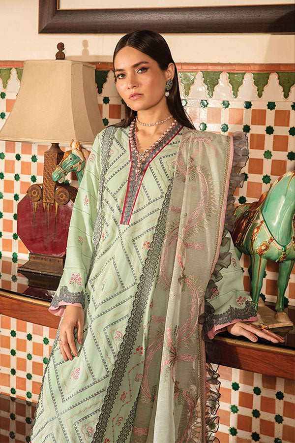 Zinnia Embroidered Linen Collection`21 D#05
