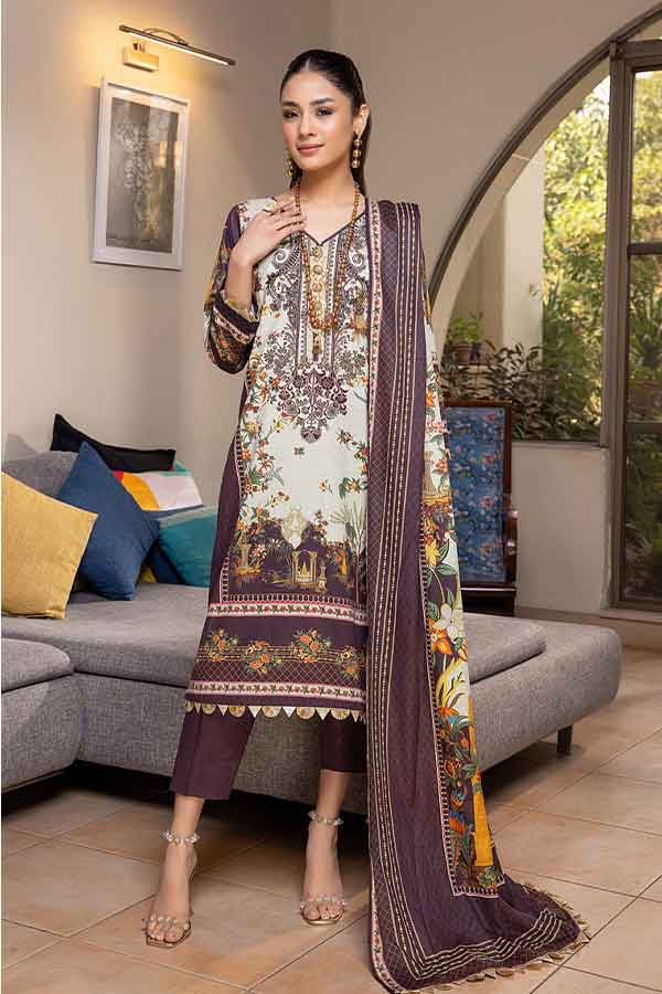 Zoohra Emb Lawn Collection`22 (Pista)