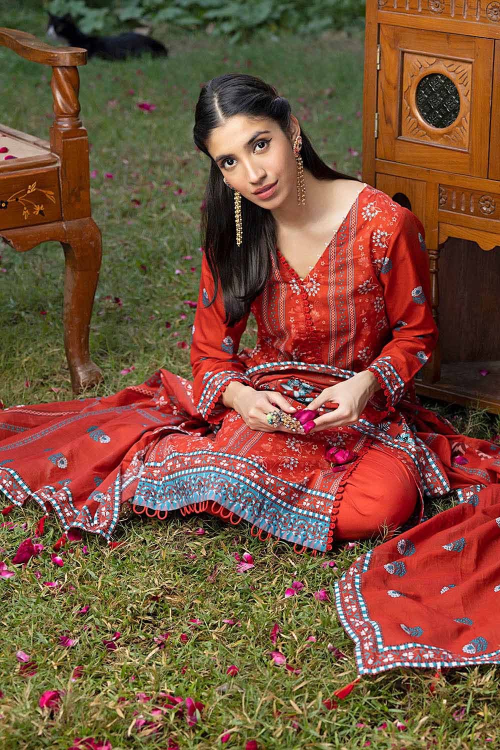 Gul Ahmed Print Lawn`23 CL#32218-A