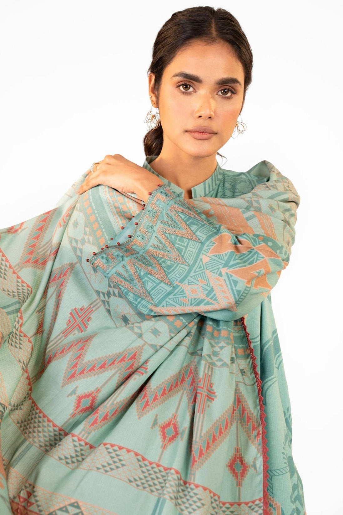 Al-Karam Winter Collection`22 FW#9 Mint Green