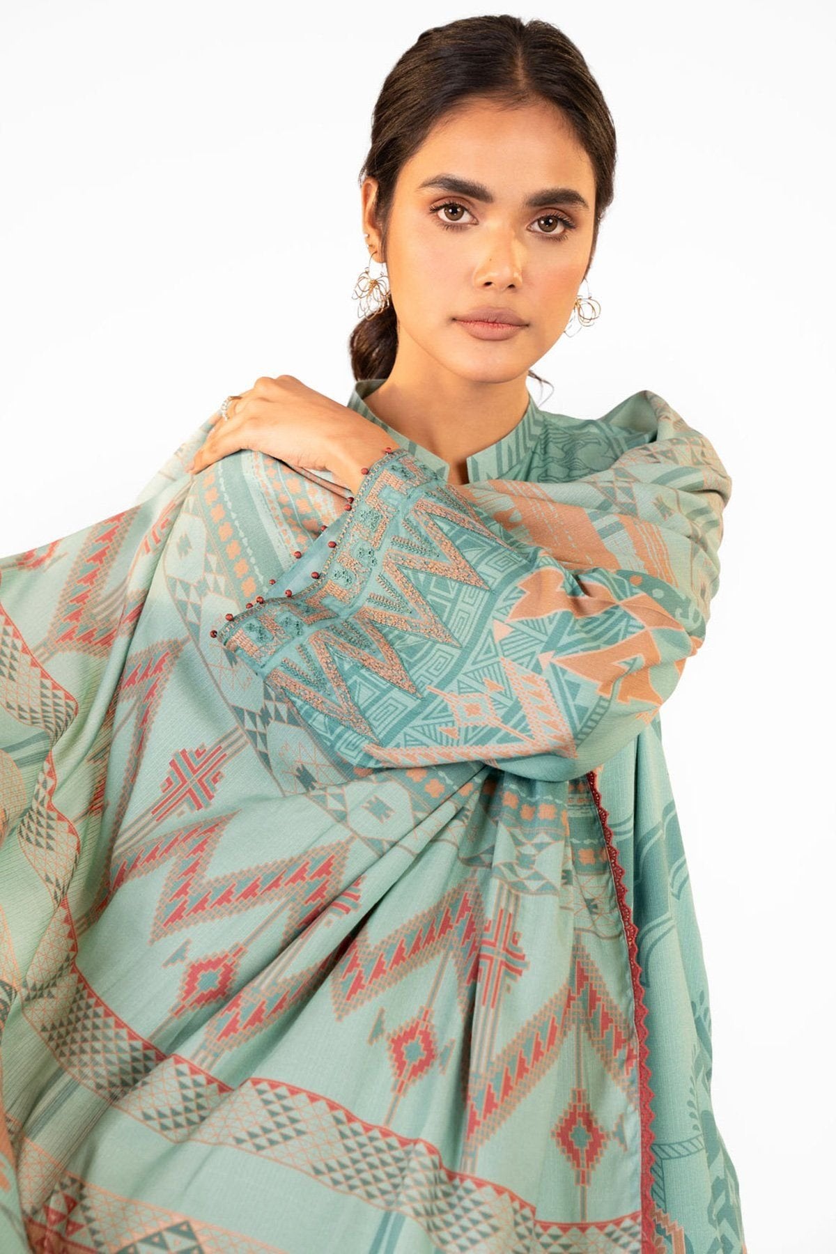 Al-Karam Winter Collection`22 FW#9 Mint Green