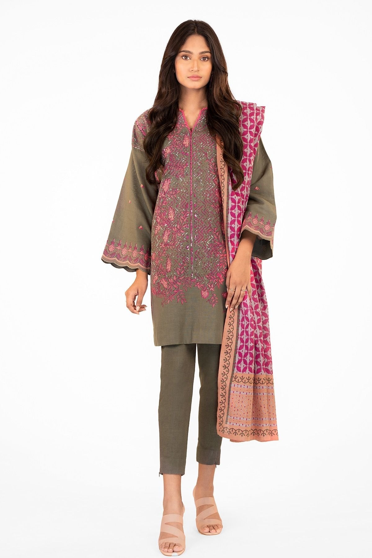 Al-Karam Winter Collection`22 FW#24.1 Grey