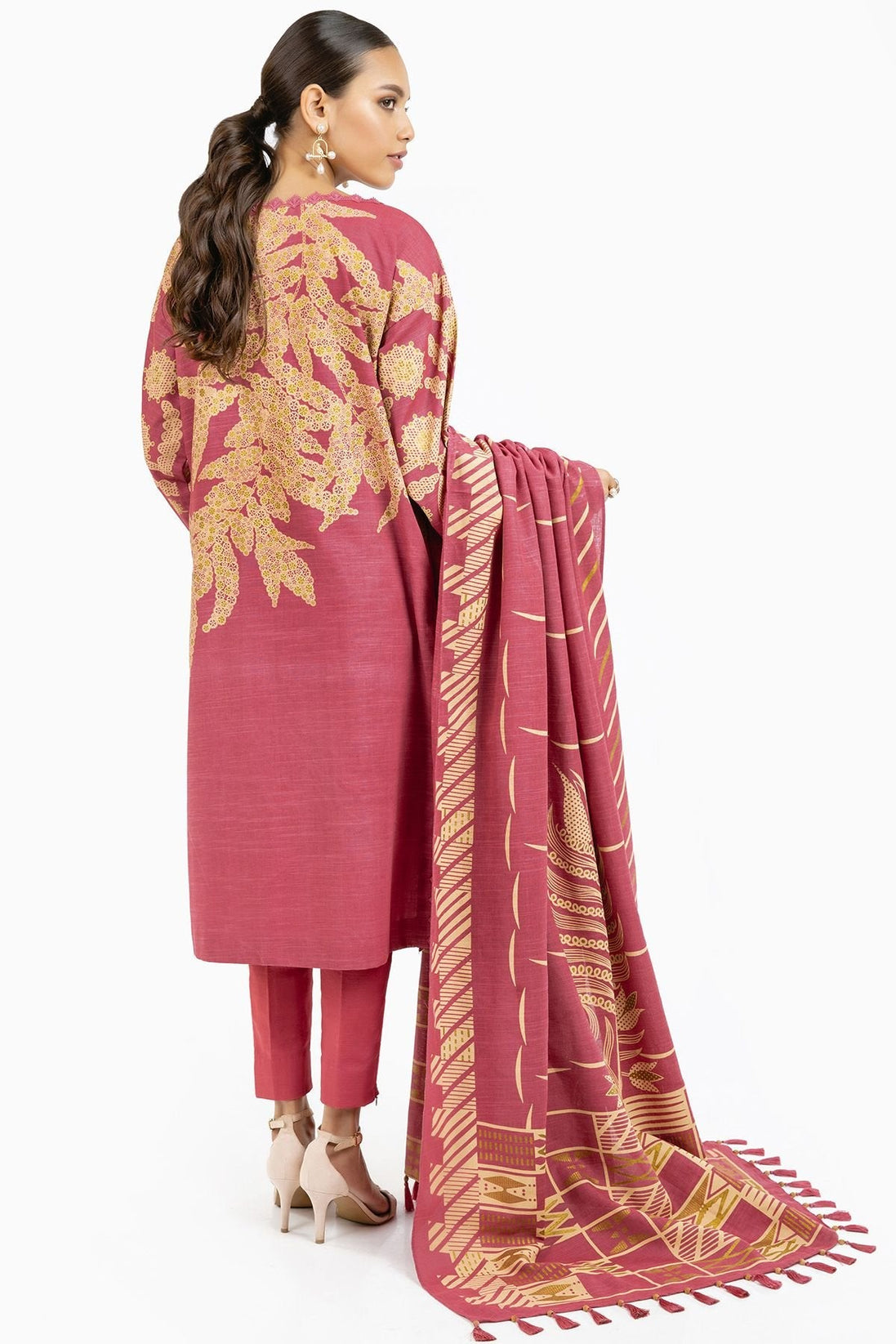 Al-Karam Winter Collection`22 FW#26 PINK