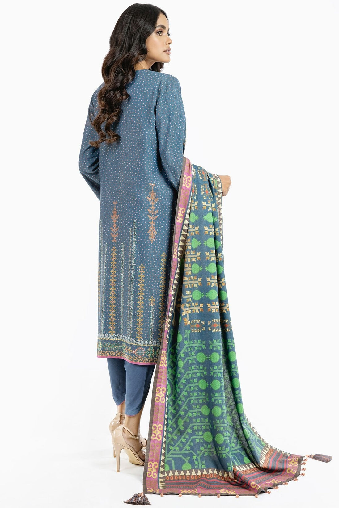 Al-Karam Winter Collection`22 FW#30.1 Blue