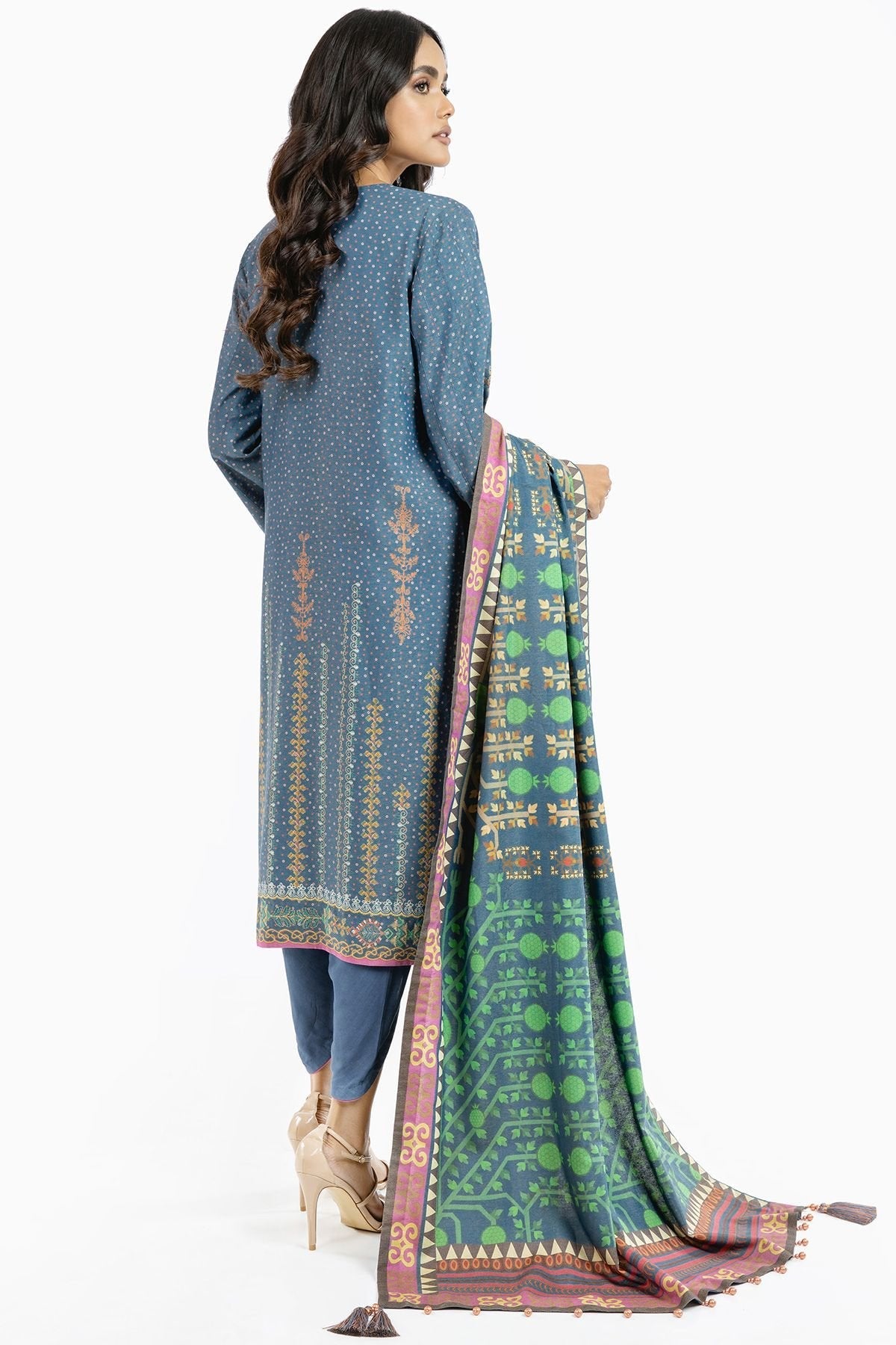 Al-Karam Winter Collection`22 FW#30.1 Blue